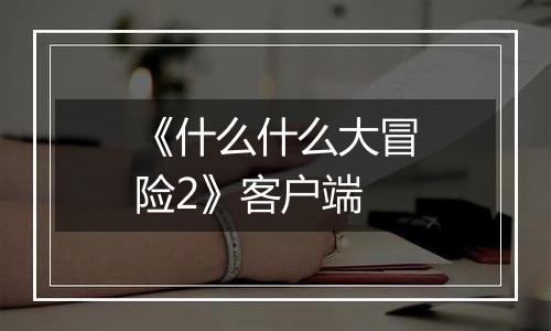 《什么什么大冒险2》客户端