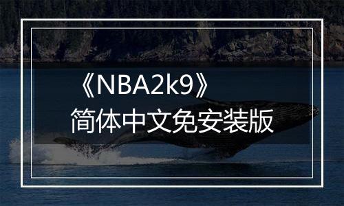 《NBA2k9》简体中文免安装版