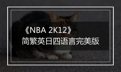 《NBA 2K12》简繁英日四语言完美版