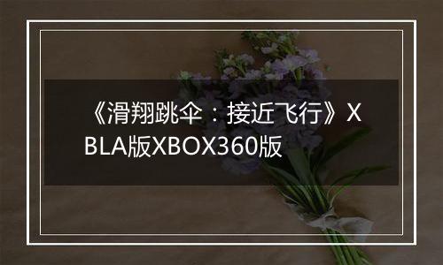 《滑翔跳伞：接近飞行》XBLA版XBOX360版