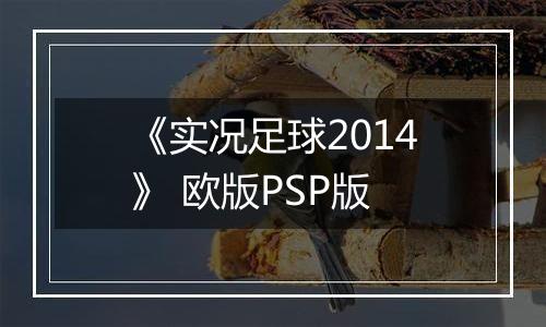 《实况足球2014》 欧版PSP版