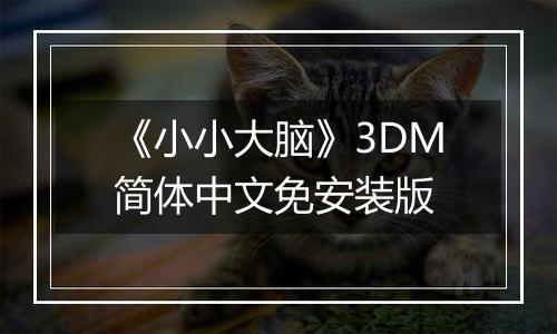 《小小大脑》3DM简体中文免安装版