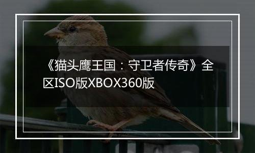 《猫头鹰王国：守卫者传奇》全区ISO版XBOX360版