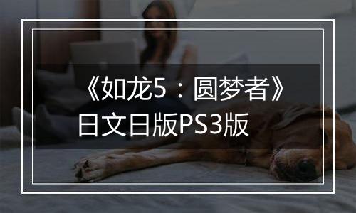 《如龙5：圆梦者》日文日版PS3版