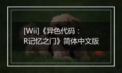 [Wii]《异色代码：R记忆之门》简体中文版