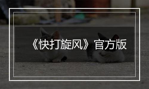 《快打旋风》官方版