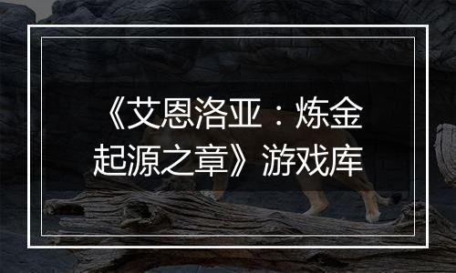 《艾恩洛亚：炼金起源之章》游戏库