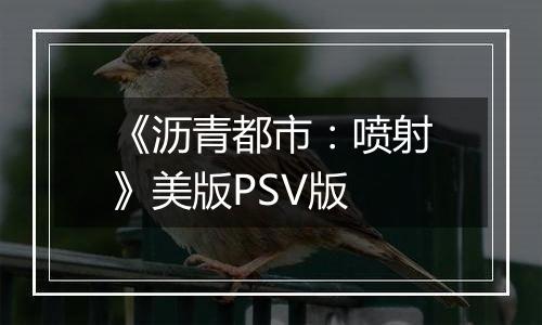 《沥青都市：喷射》美版PSV版