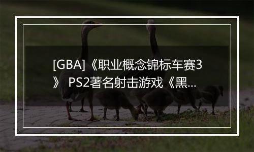 [GBA]《职业概念锦标车赛3》 PS2著名射击游戏《黑煞》制作人Stuart Black加盟Cit