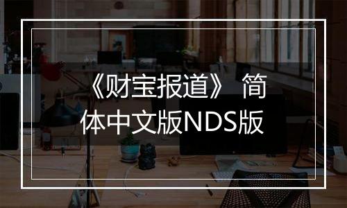 《财宝报道》 简体中文版NDS版