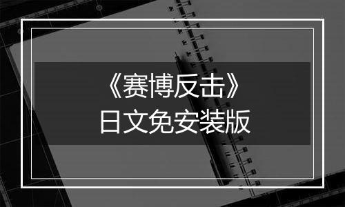 《赛博反击》日文免安装版