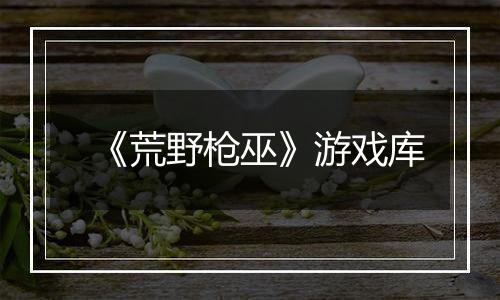 《荒野枪巫》游戏库