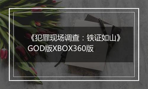 《犯罪现场调查：铁证如山》GOD版XBOX360版