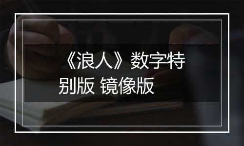 《浪人》数字特别版 镜像版