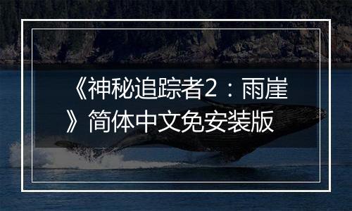 《神秘追踪者2：雨崖》简体中文免安装版