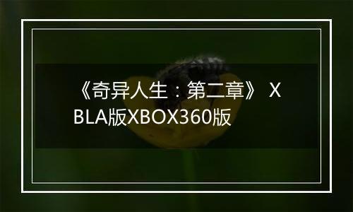 《奇异人生：第二章》 XBLA版XBOX360版