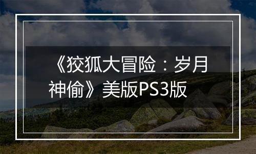 《狡狐大冒险：岁月神偷》美版PS3版