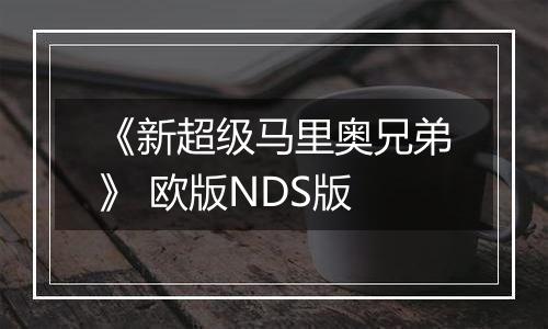 《新超级马里奥兄弟》 欧版NDS版