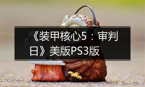 《装甲核心5：审判日》美版PS3版