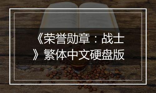 《荣誉勋章：战士》繁体中文硬盘版