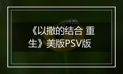 《以撒的结合 重生》美版PSV版