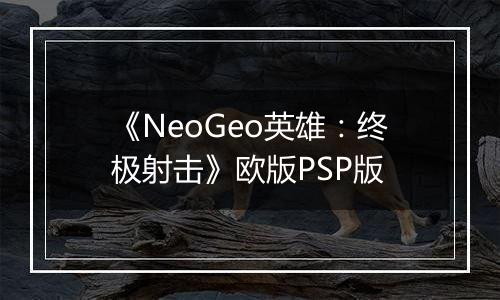 《NeoGeo英雄：终极射击》欧版PSP版