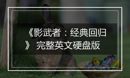 《影武者：经典回归》 完整英文硬盘版
