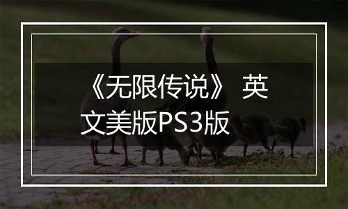 《无限传说》 英文美版PS3版