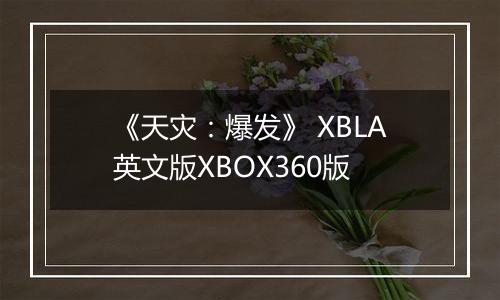 《天灾：爆发》 XBLA英文版XBOX360版