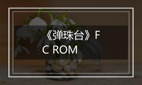 《弹珠台》FC ROM