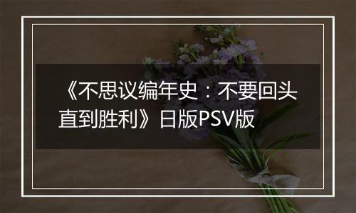 《不思议编年史：不要回头直到胜利》日版PSV版