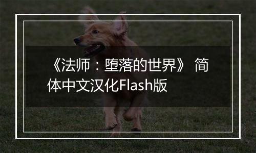 《法师：堕落的世界》 简体中文汉化Flash版