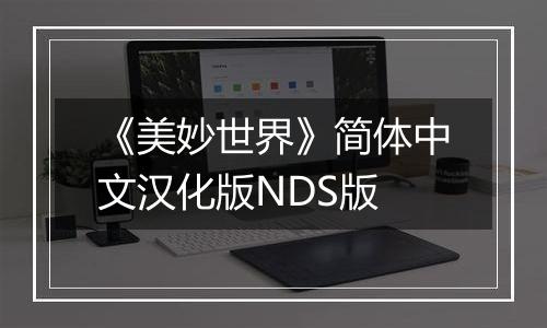 《美妙世界》简体中文汉化版NDS版
