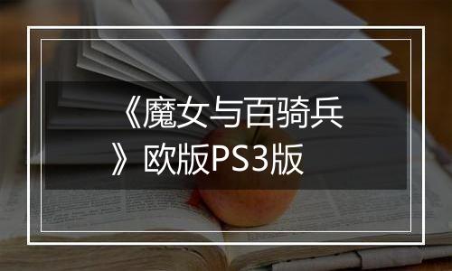《魔女与百骑兵》欧版PS3版