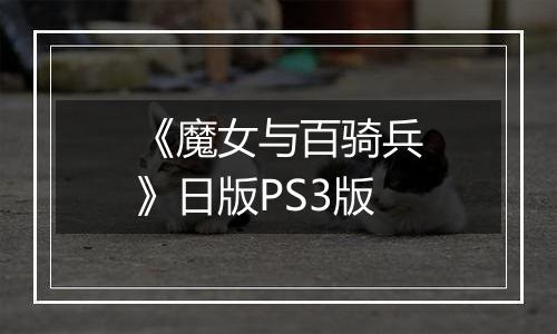 《魔女与百骑兵》日版PS3版