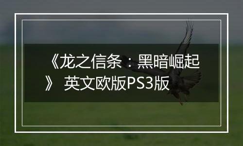 《龙之信条：黑暗崛起》 英文欧版PS3版