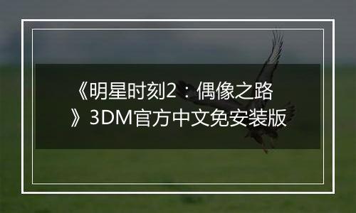 《明星时刻2：偶像之路 》3DM官方中文免安装版
