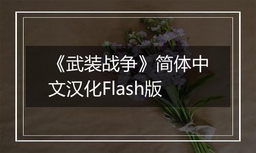《武装战争》简体中文汉化Flash版