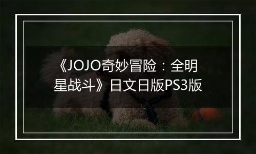 《JOJO奇妙冒险：全明星战斗》日文日版PS3版