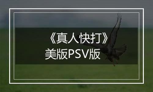 《真人快打》美版PSV版