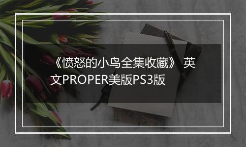 《愤怒的小鸟全集收藏》 英文PROPER美版PS3版