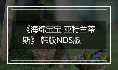 《海绵宝宝 亚特兰蒂斯》 韩版NDS版