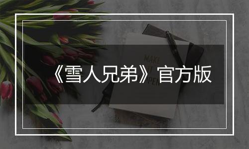 《雪人兄弟》官方版