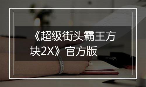 《超级街头霸王方块2X》官方版