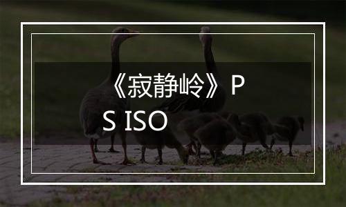 《寂静岭》PS ISO