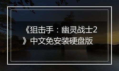 《狙击手：幽灵战士2》中文免安装硬盘版