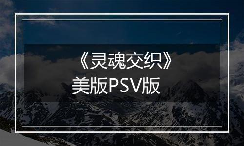 《灵魂交织》美版PSV版
