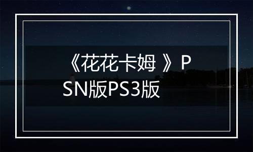 《花花卡姆 》PSN版PS3版